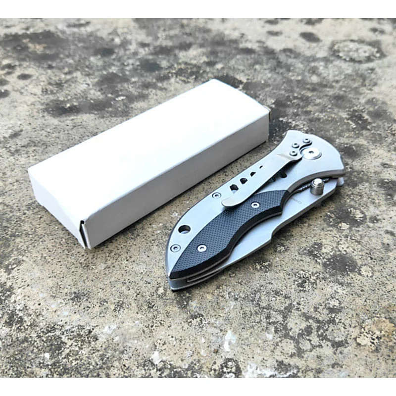 New design powerful Outdoor foldable stainless steel folding pocket knife