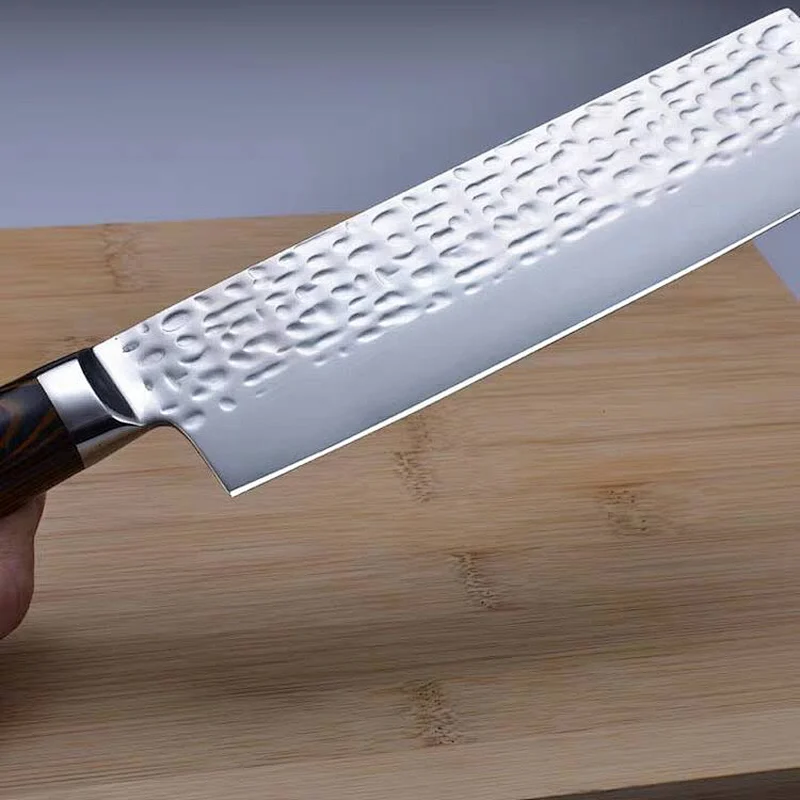 7 inch Kitchen chef Knife made of 7CR17 stainless steel with pakka wood Handle