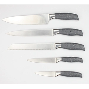 Manufacturer Kitchen stainless steel 5pcs kitchen knife set with hollow handle