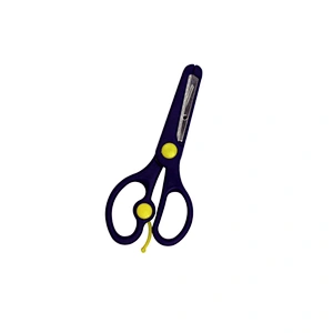 Stainless steel student scissors with anti-slip soft grip scissors