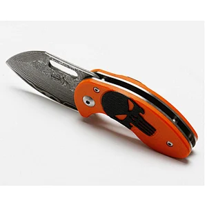 Outdoor tools hardness damascus steel folding pocket knife