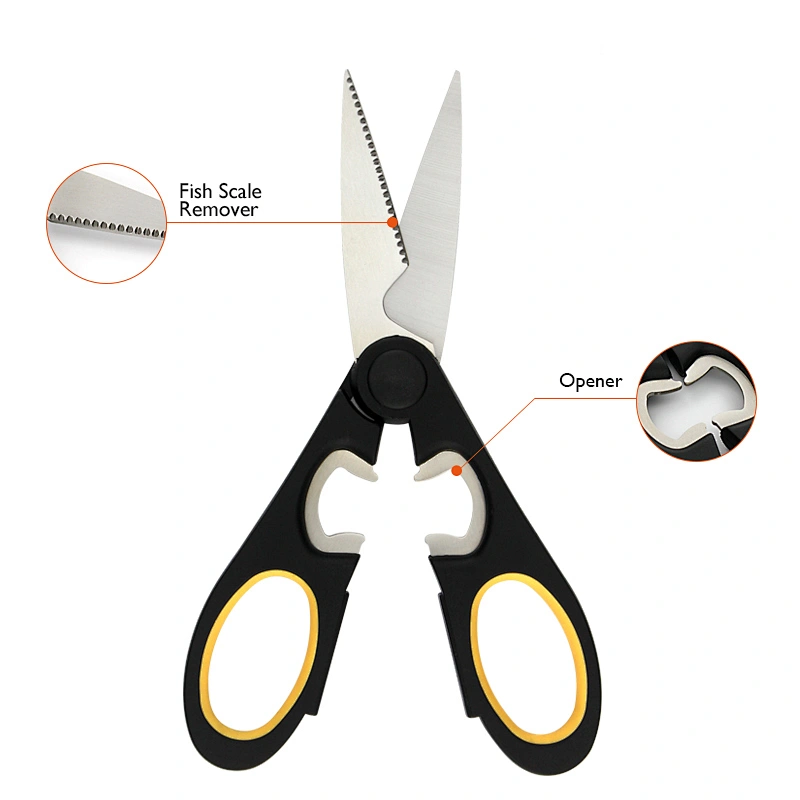 Ergonomic design  Sharp Cutting Scissors  Kitchen Shears with Soft Grip Handle