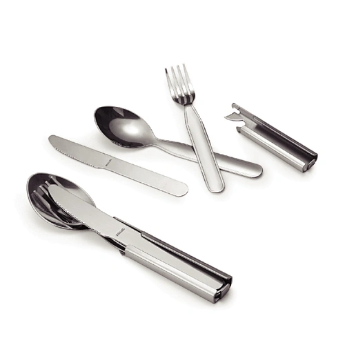 Portable Detachable Stainless Steel 3 pcs Camping Travel Cutlery Set
