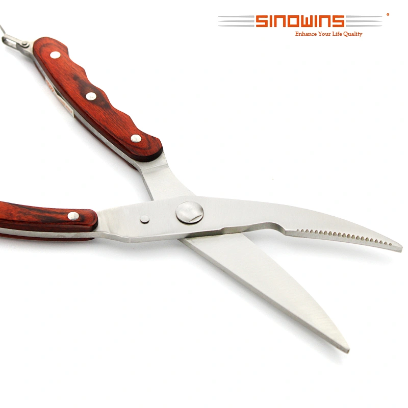 Wood handle Kitchen Shears Poultry Shears Cooking Scissors