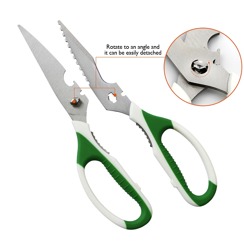 Heavy Duty Food Shears stainless steel Multi detachable kitchen scissors