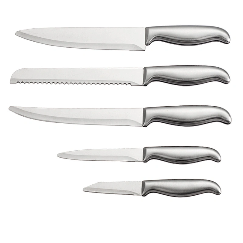 Hollow handle stainless steel 5 Pieces Kitchen Knife Set with Sharp blade