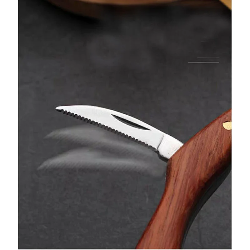 High quality corkscrew stainless steel custom wine opener with wood handle