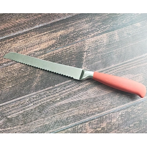 Stainless steel Kitchen knife 8 inch bread knife with Rubber spraying handle