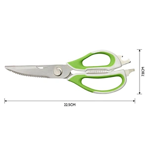 Multipurpose Stainless Steel Kitchen Shears Culinary Scissors 8 in 1 Household Scissors with Magnetic Holder