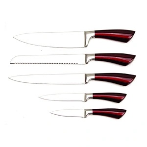 Superior high carbon stainless steel blades for 5pcs Kitchen Knife Set