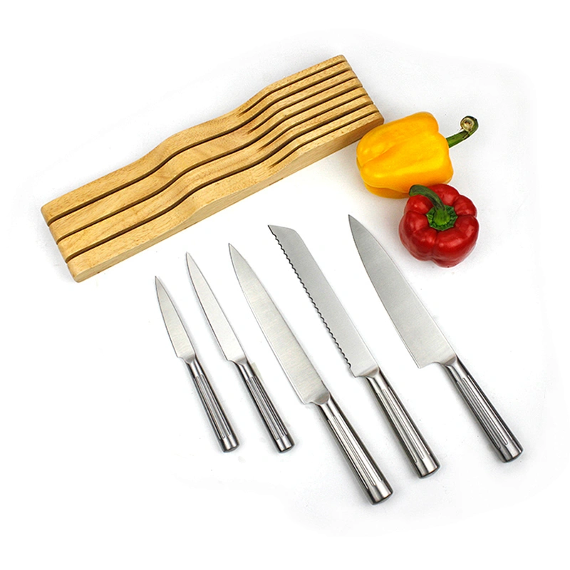 Classical 5 pcs Kitchen stainless steel Kitchen knife set with hollow handle