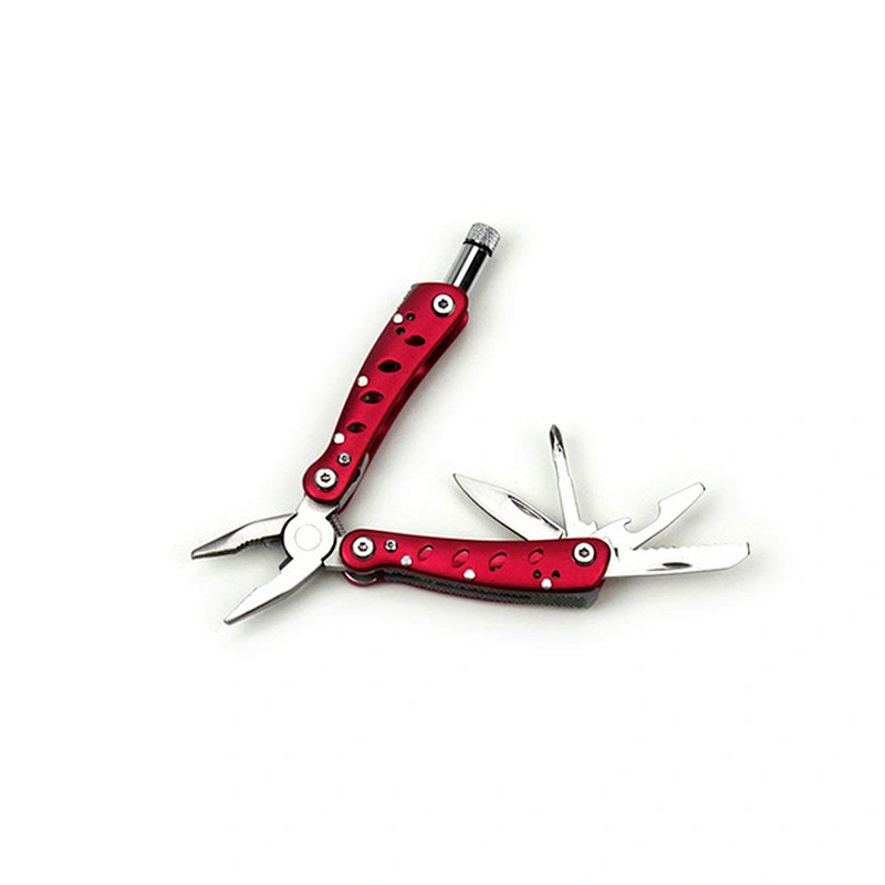 stainless steel camping tools multi purpose pliers with LED light