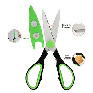 Heavy Duty Kitchen Tools Utility stainless steel kitchen scissors with sheath
