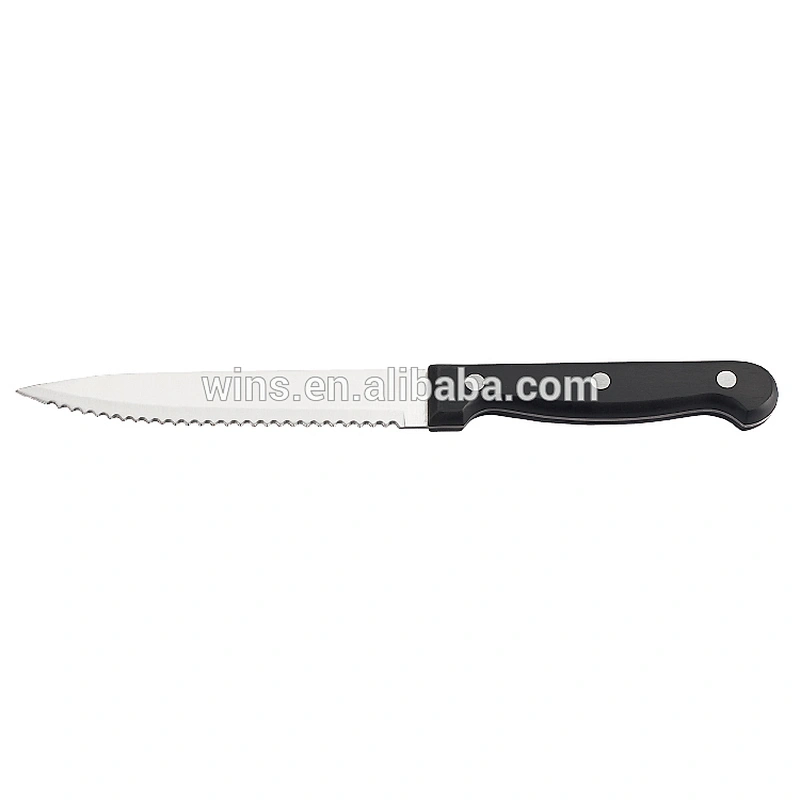 Tableware Triple Rivet stainless steel steak knife with POM handle