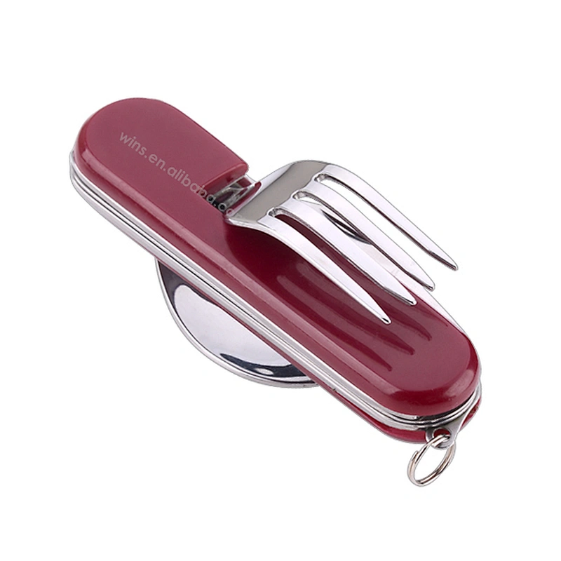 Durable Outdoor Camping Cutlery Set Multi-Functional Fork Knife Tableware Folded Kitchen Accessories