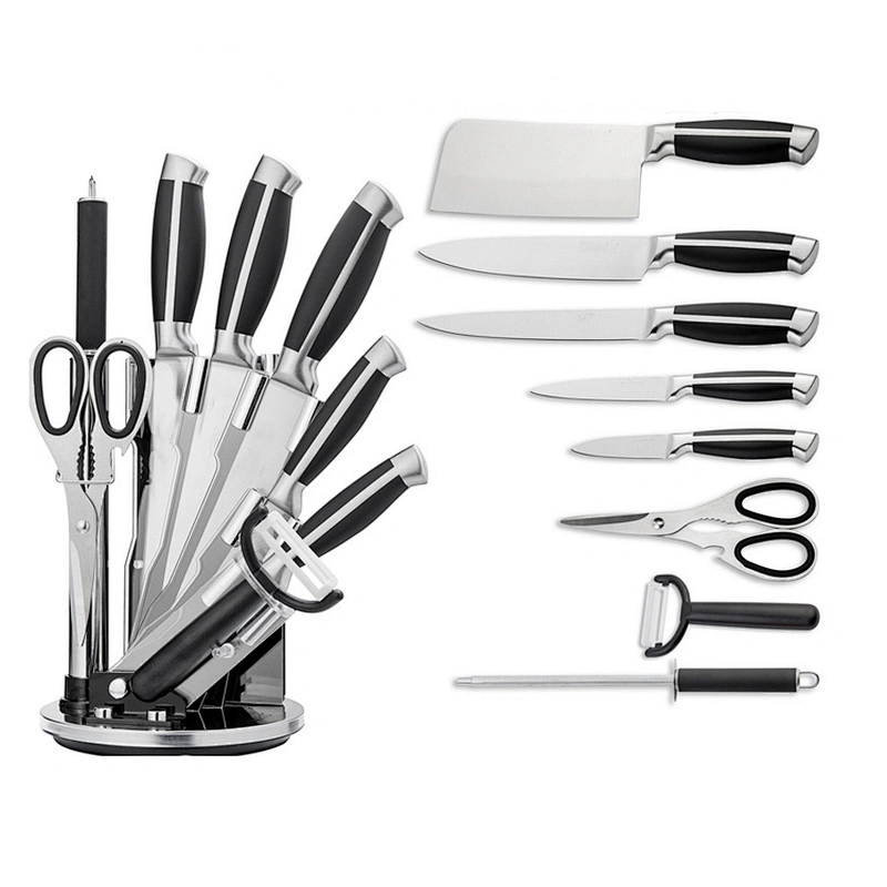 Best Gift 9 pieces Stainless Steel Kitchen Knife Set with Acrylic Stand