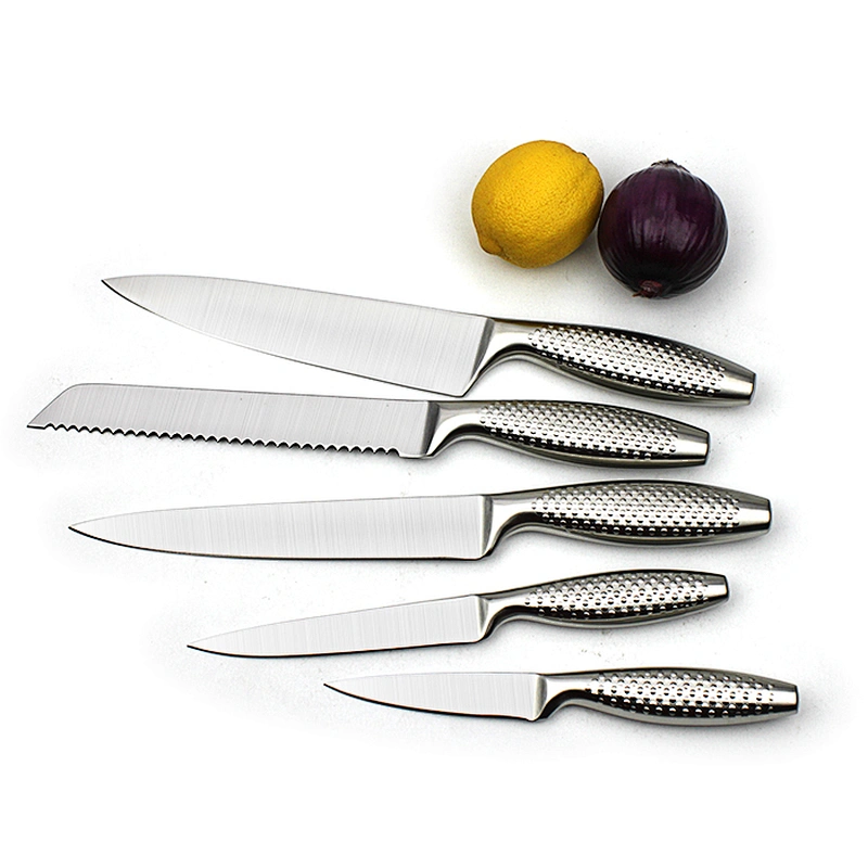 High quality stainless steel 5 pieces kitchen knife set