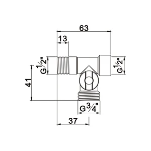 Compression angle valve