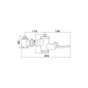Push button flush valve