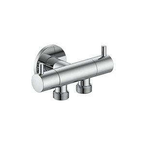 Ceramic cartridge angle valve