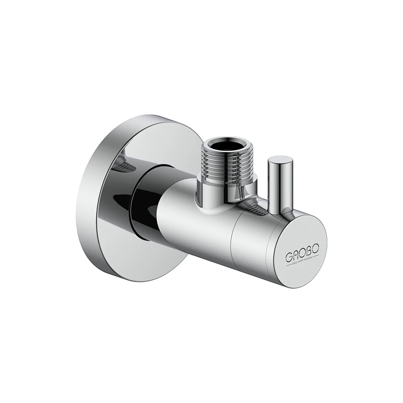 Ceramic cartridge angle valve with filter