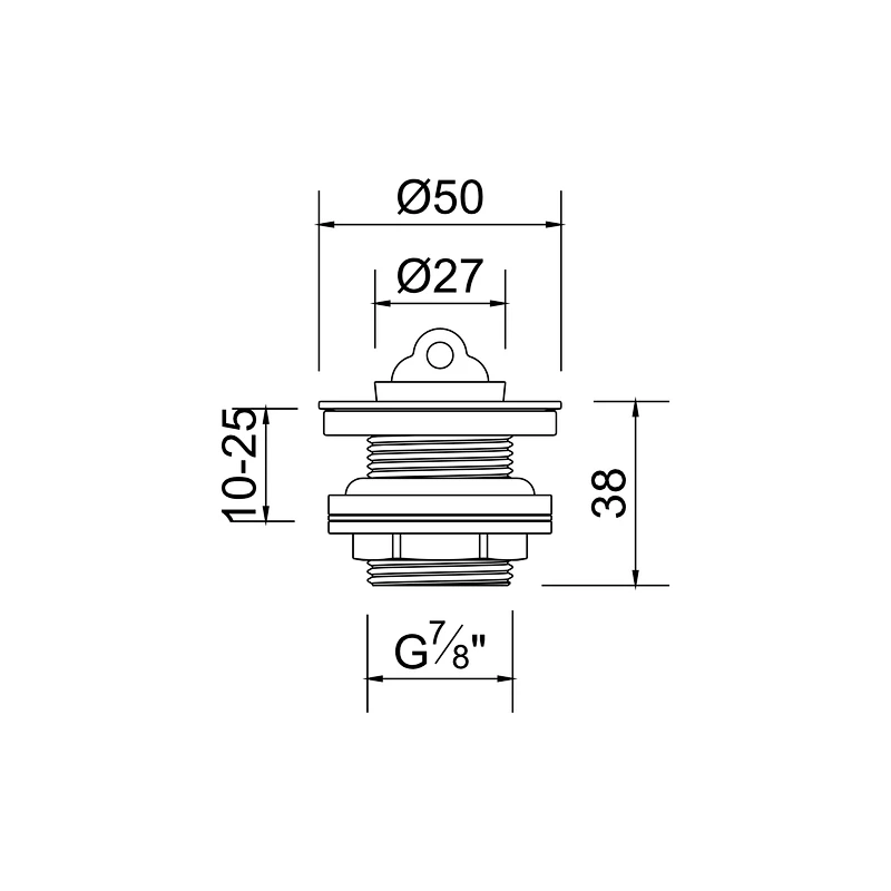 Plug wash basin waste