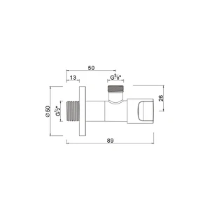 Concealed check valve