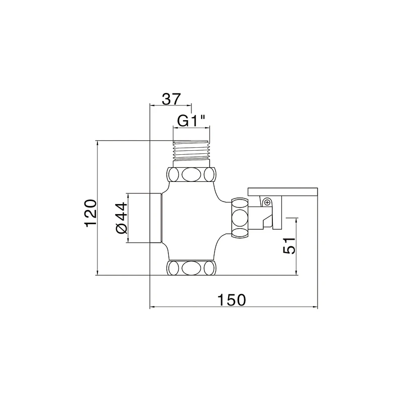 Push button flush valve