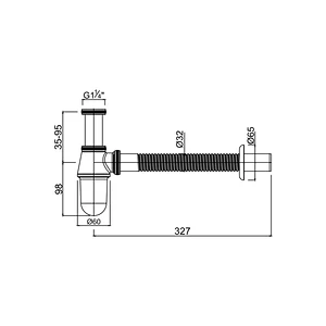 Contmporary square bottle trap