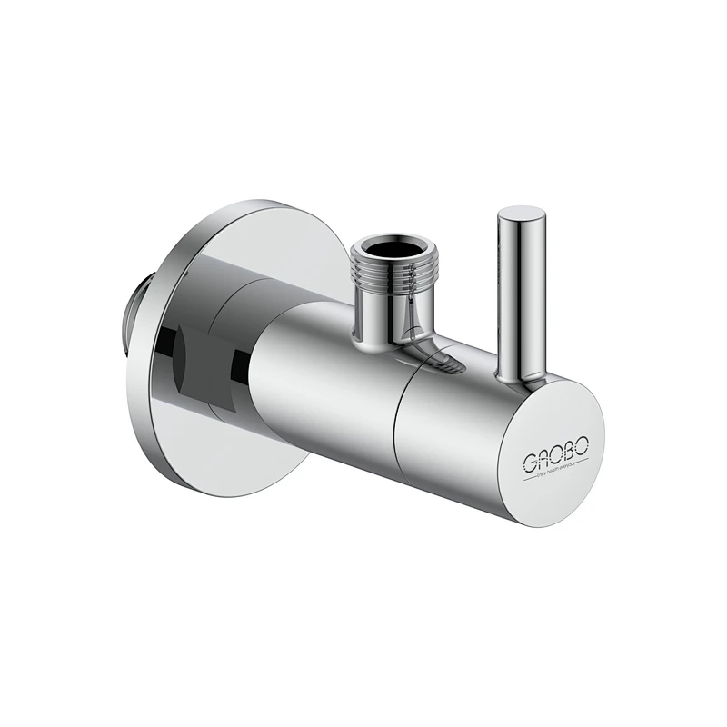 Ceramic cartridge angle valve with filter