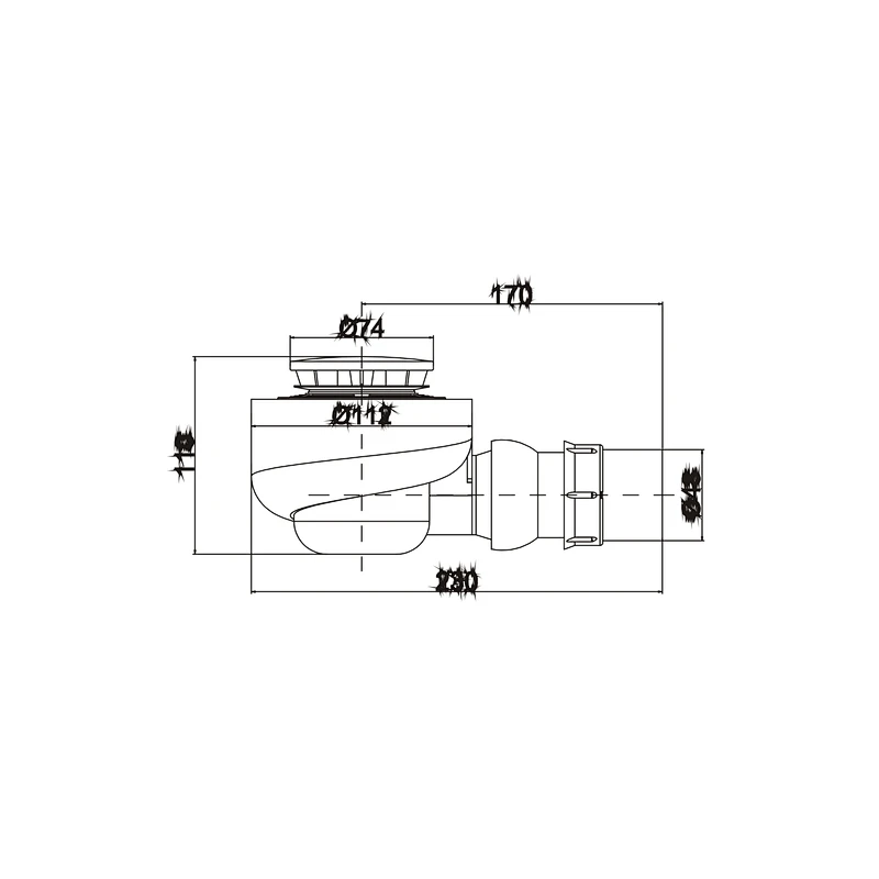 50mm fast flow turbo waste