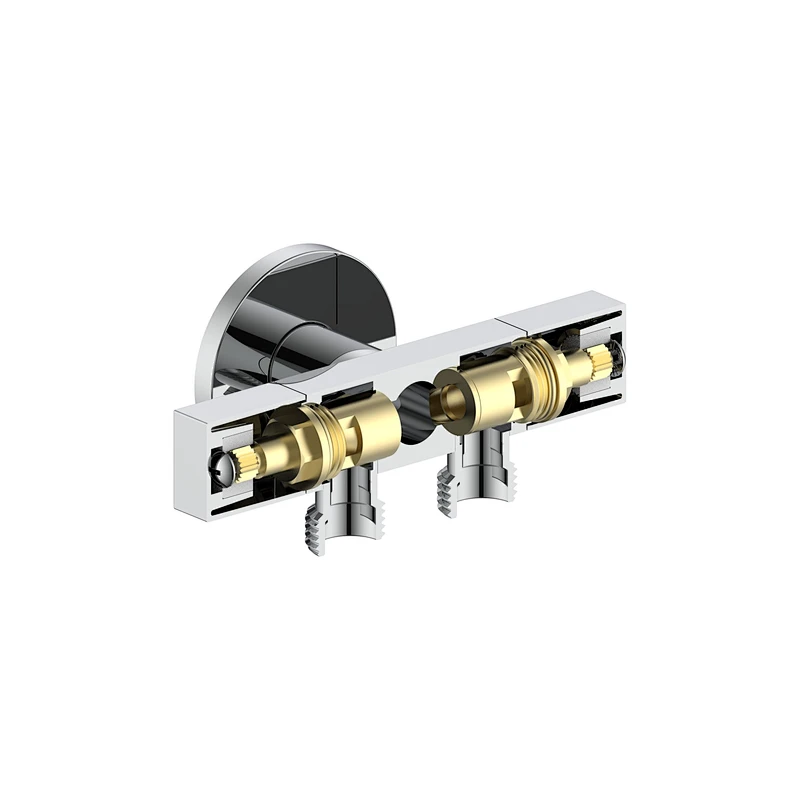 Ceramic cartridge angle valve