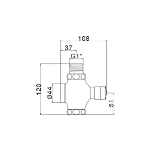 Push button flush valve