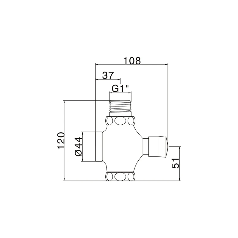 Push button flush valve