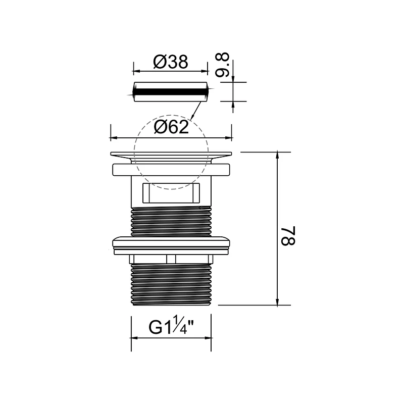 Rotating cover wash basin waste