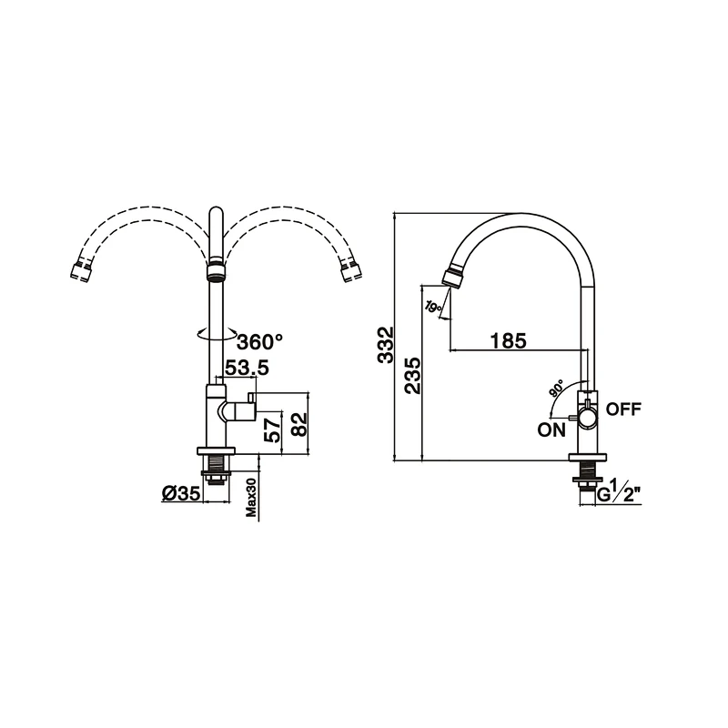 Ceramic cartridge tap