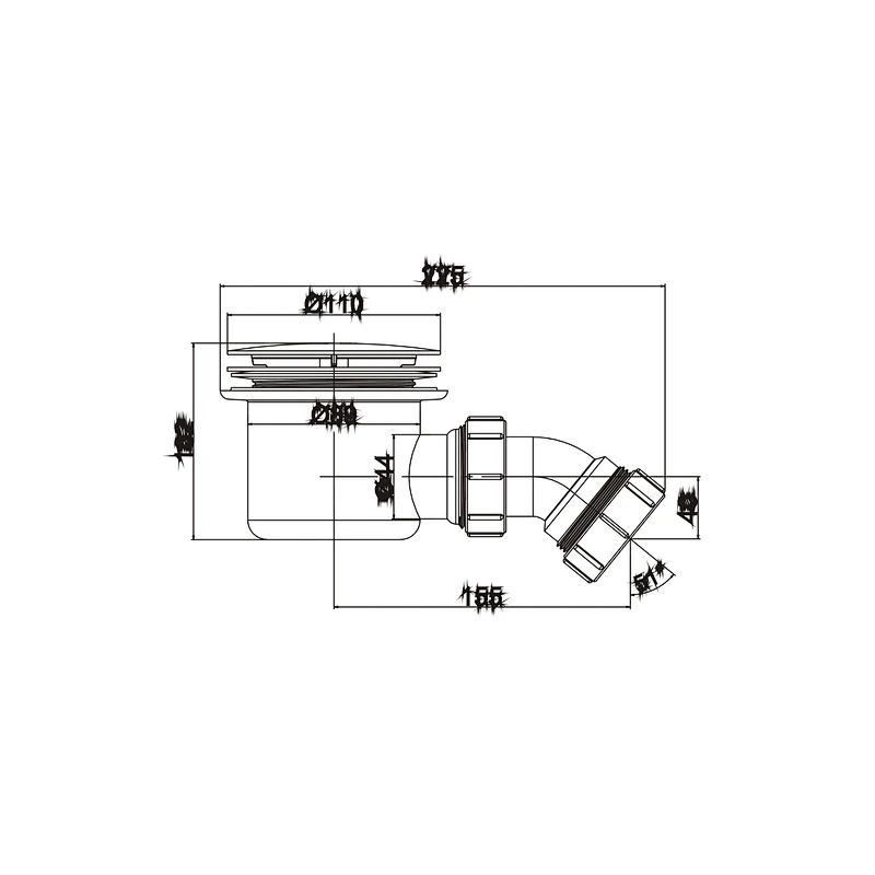 90mm shower tray waste