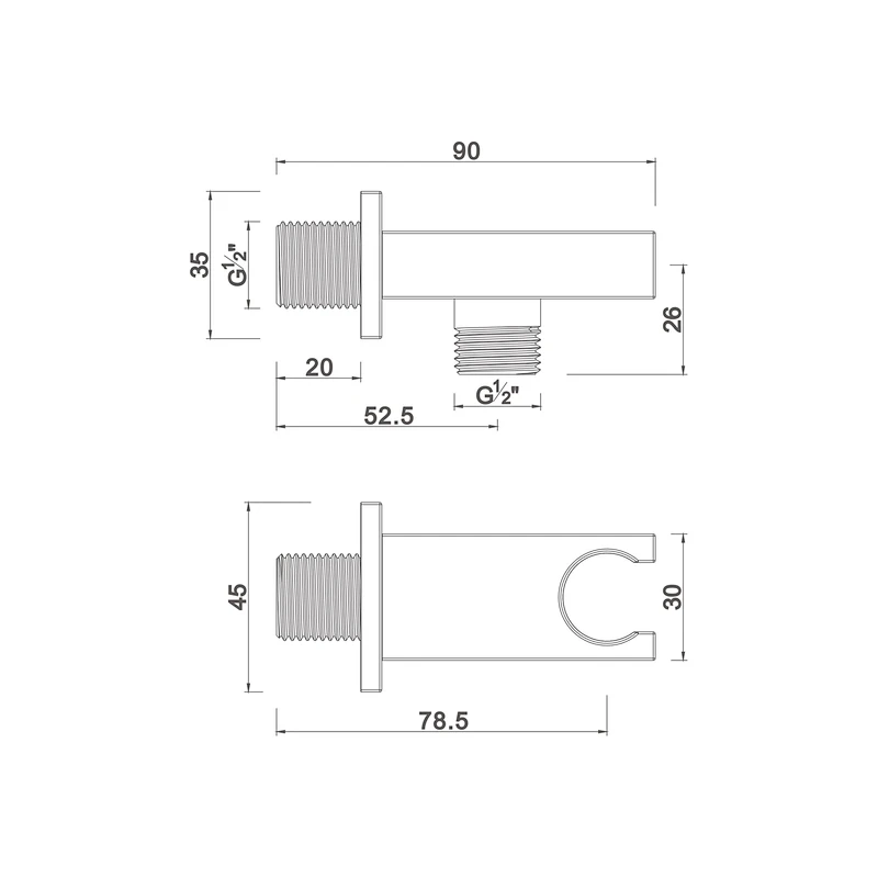 Shower holder with water outlet