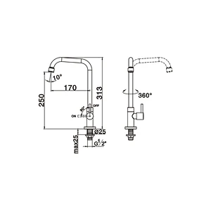 Ceramic cartridge tap