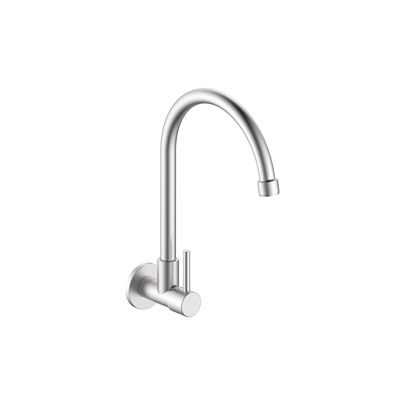 Ceramic Cartridge Wall mounted Stainless Steel Tap