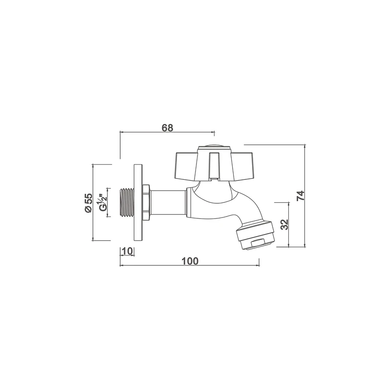 Ball angle valve