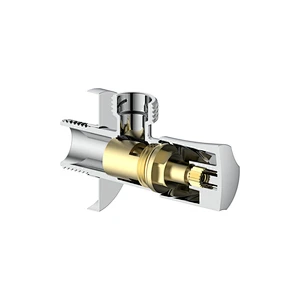 Ceramic cartridge anglevalve