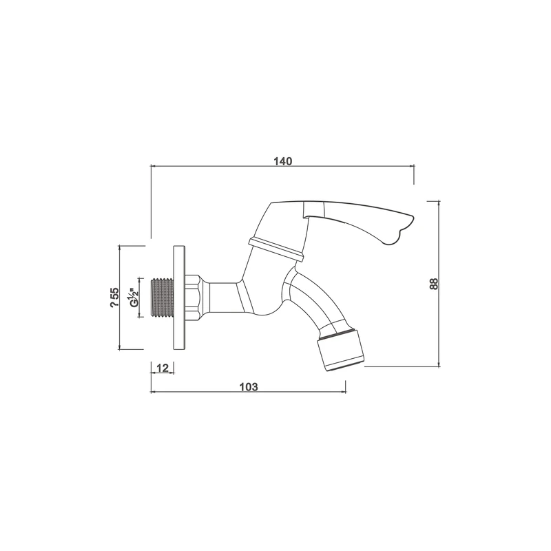 Ceramic cartridge tap