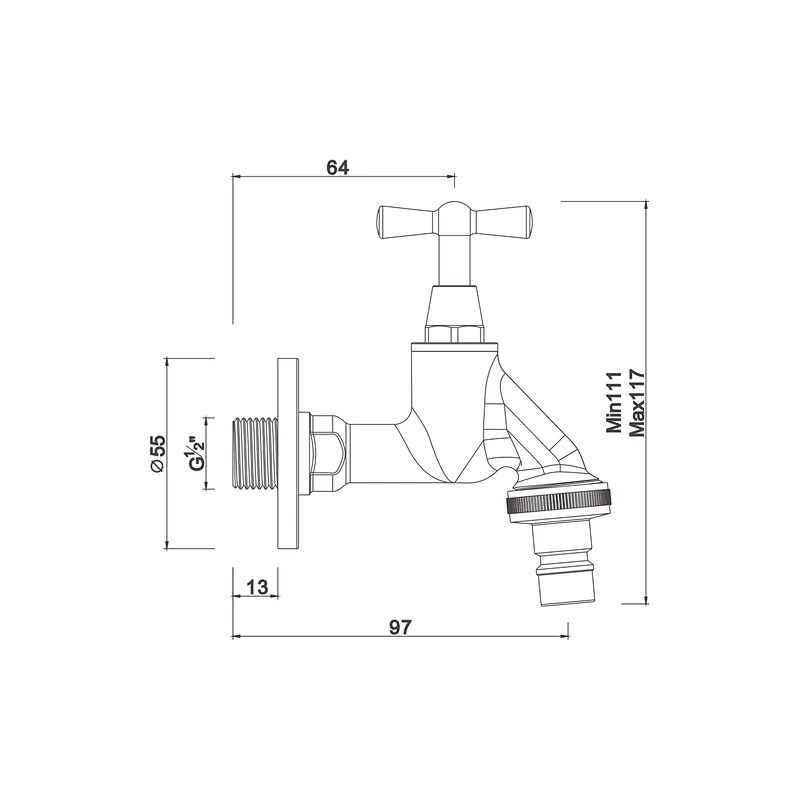 Compression tap