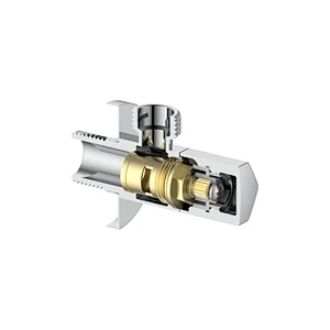 Ceramic cartridge anglevalve