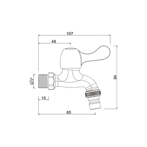 Ceramic cartridge tap