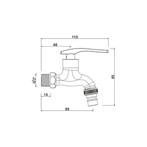 Ceramic cartridge tap