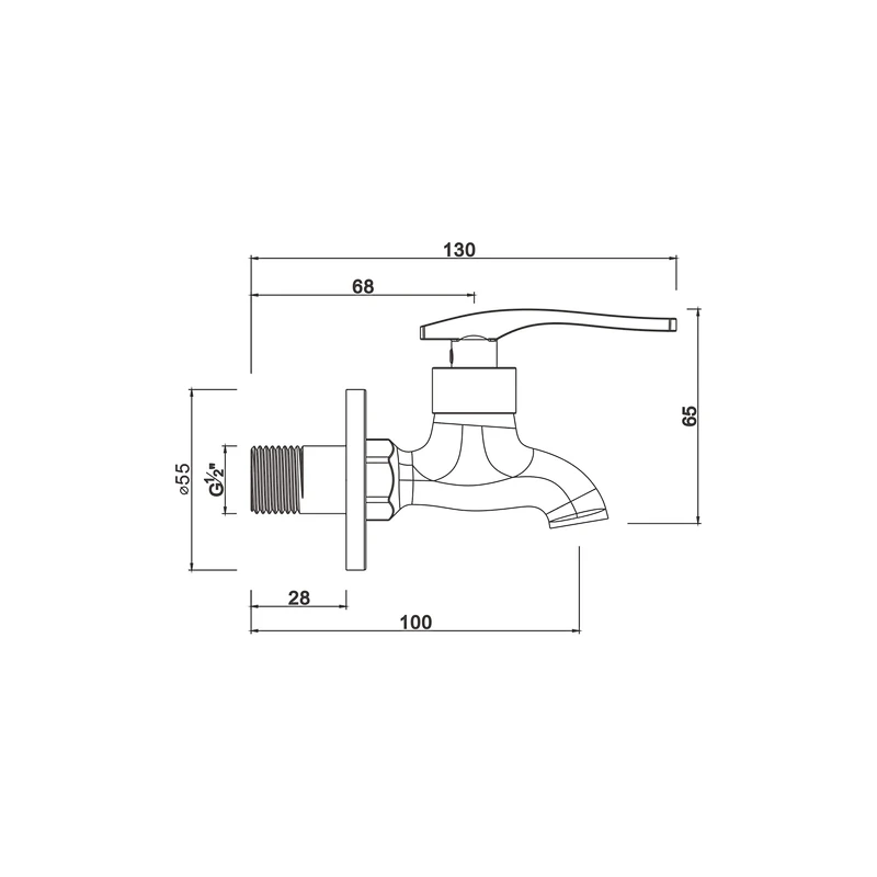 Ceramic cartridge tap
