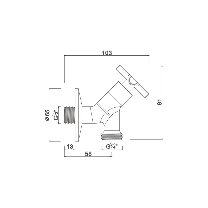 Ceramic cartridge movable tap