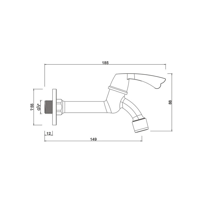 Ceramic cartridge tap